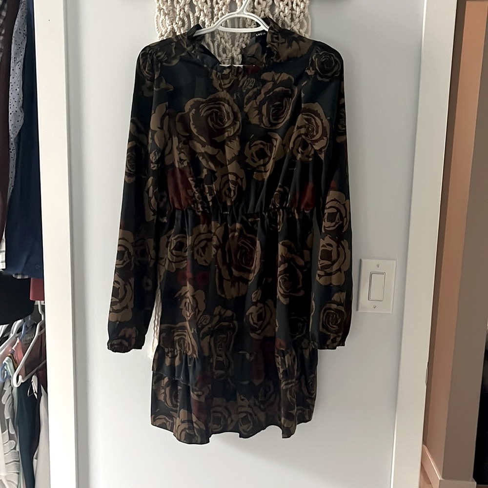 Shein fall floral mini dress - Picture 1 of 3